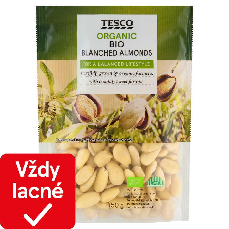 Tesco Organic Bio Blanched Almonds 150 g