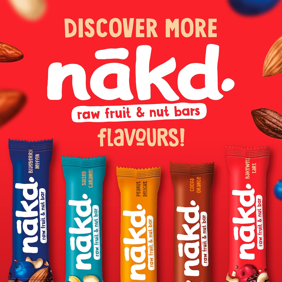 image 1 of Nakd Bakewell Tart Fruit & Nut Bars 4 Pack 140g