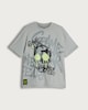 image 4 of F&F Boys Pure Cotton Game Over Skull Print T-Shirt in Grey
