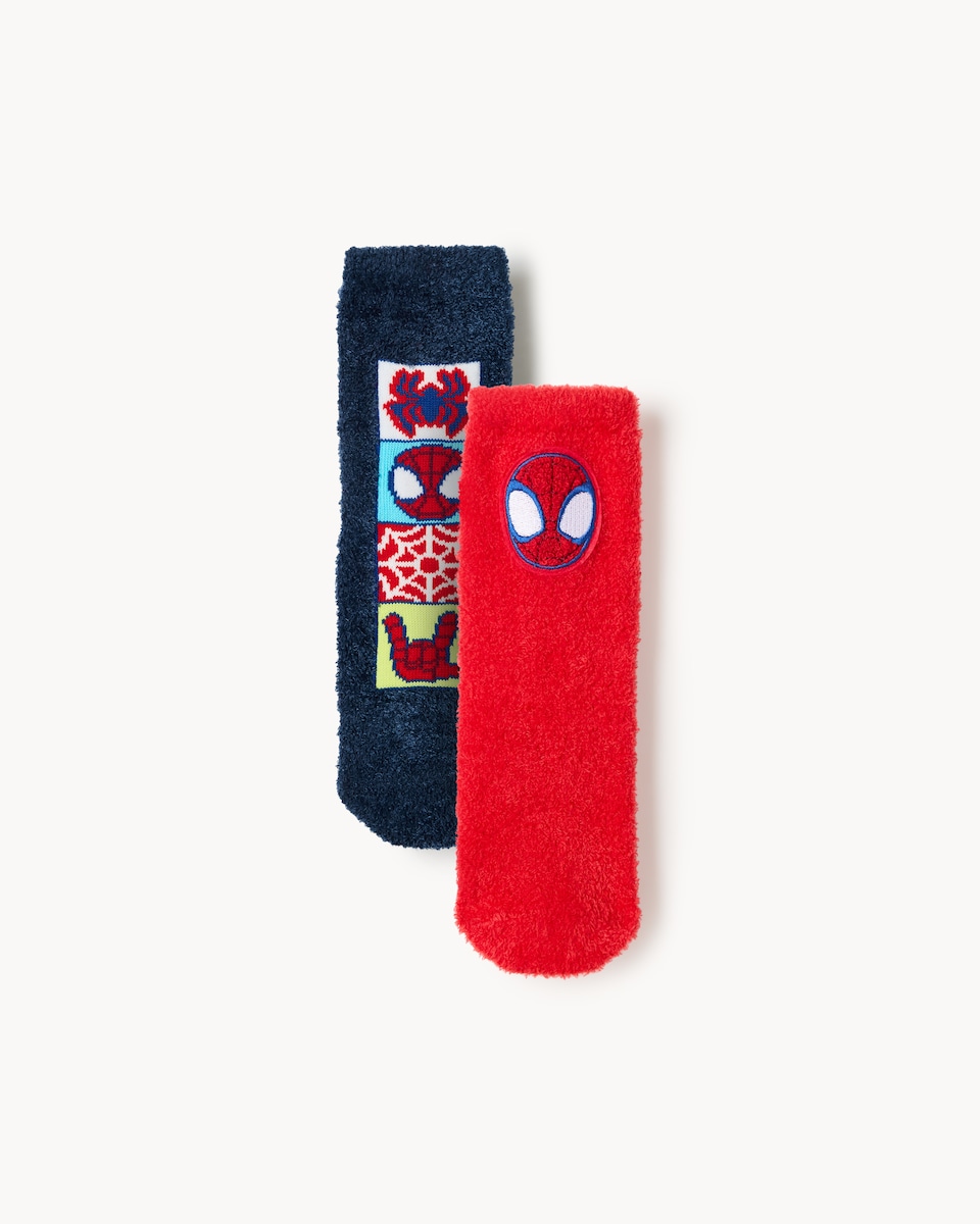 Marvel Spider-Man 2-Pack Cosy Socks in Multi
