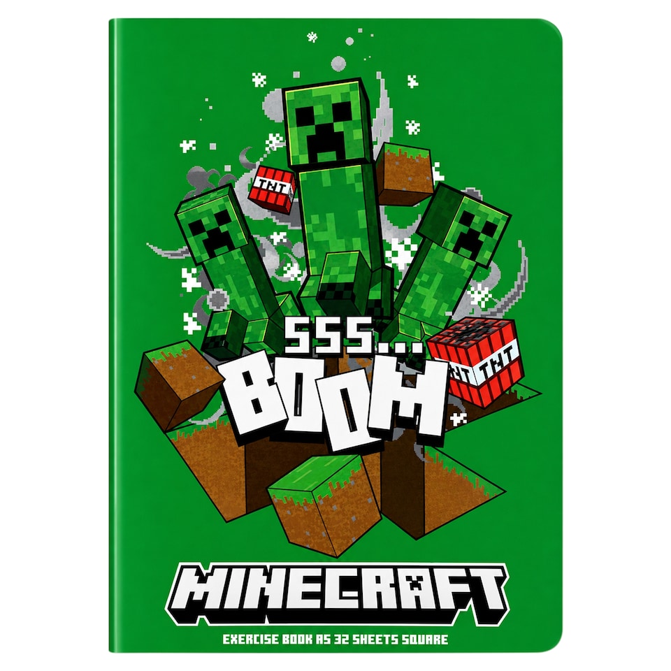Minecraft Sešit A5 32 listů čtverec