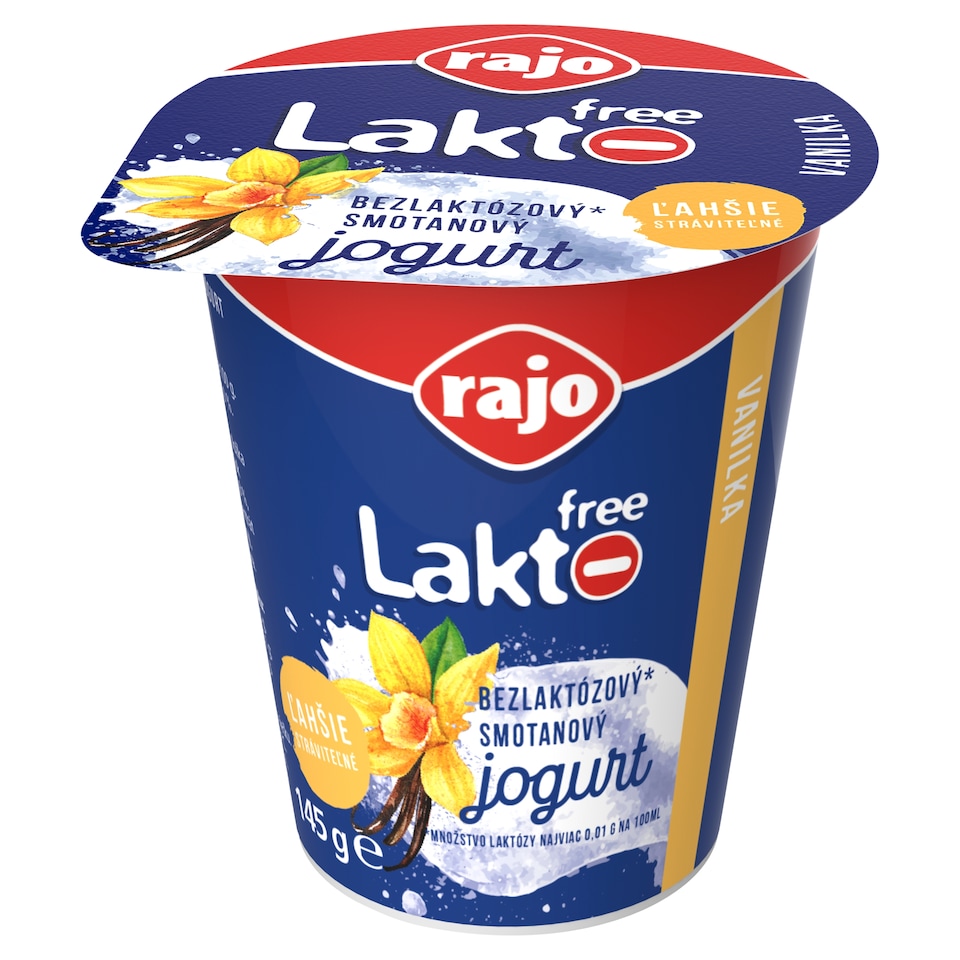 obrázok 1 z Rajo Lakto Free Smotanový jogurt vanilka 145 g