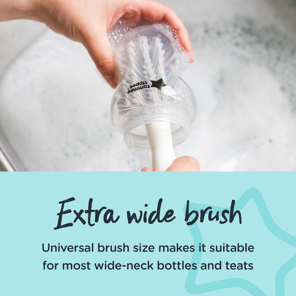 image 1 of Tommee Tippee Closer To Nature Bottle And Teat Brush