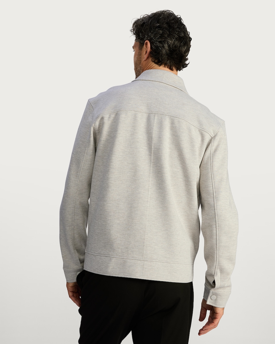 image 1 of The F&F Edit Cotton Rich Pocket Detail Shacket in Stone