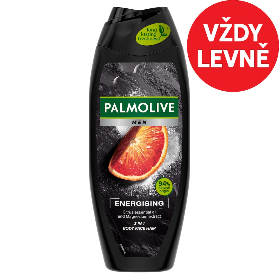 image 1 of Palmolive Men Energising 3-in-1 Shower Gel with citrus essential oil and magnesium extract 500 ml