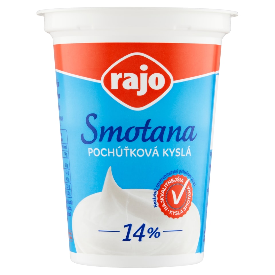 obrázok 1 z Rajo Smotana pochúťková kyslá 14 % 375 g