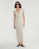 image 2 of F&F Textured Polka Dot Co-ord Midi Skirt in Multi White