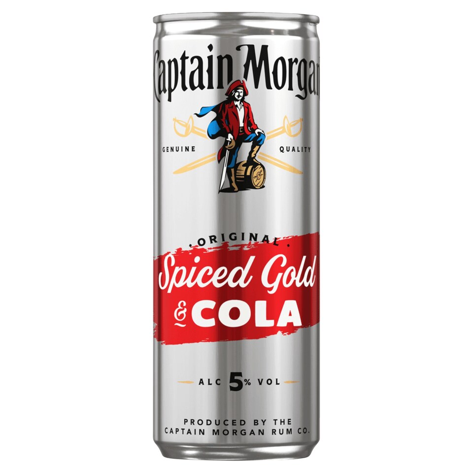 Captain Morgan Original Spiced Gold & Cola 5% 250 ml