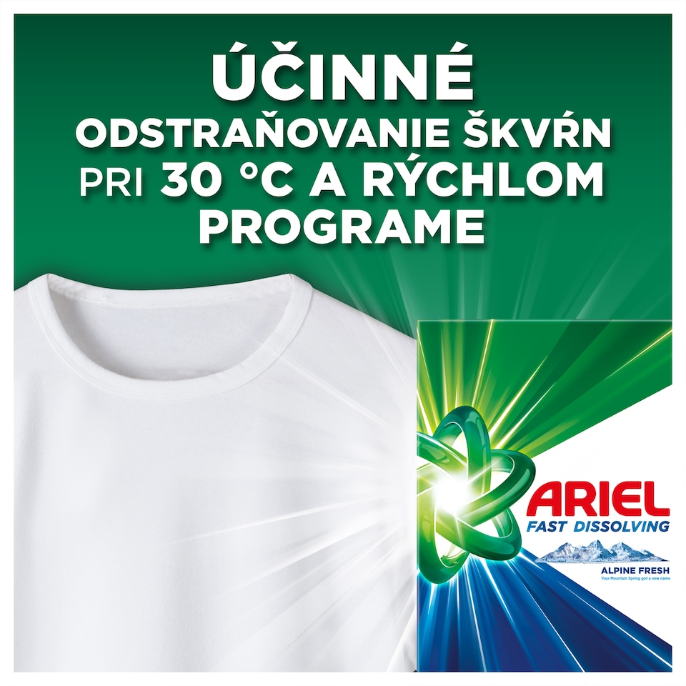 image 1 of Ariel Alpine Color Washing Powder Laundry Detergent, 1.1kg, 20 Washes