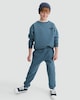 image 2 of F&F Active Boys Cotton Rich Slogan Cuffed Joggers in Blue