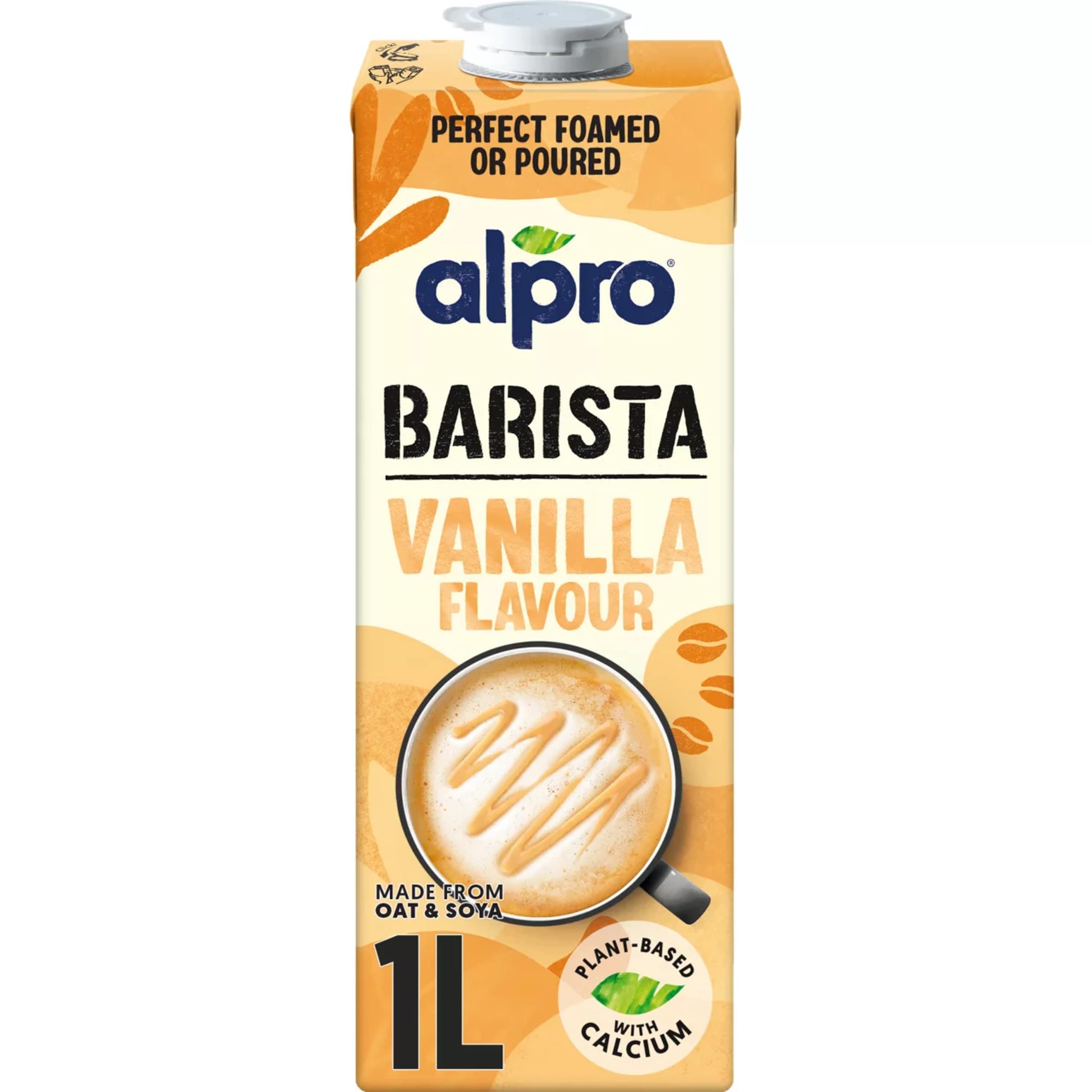 Alpro Barista Vanilla Flavour Oat Soya Drink 1L
