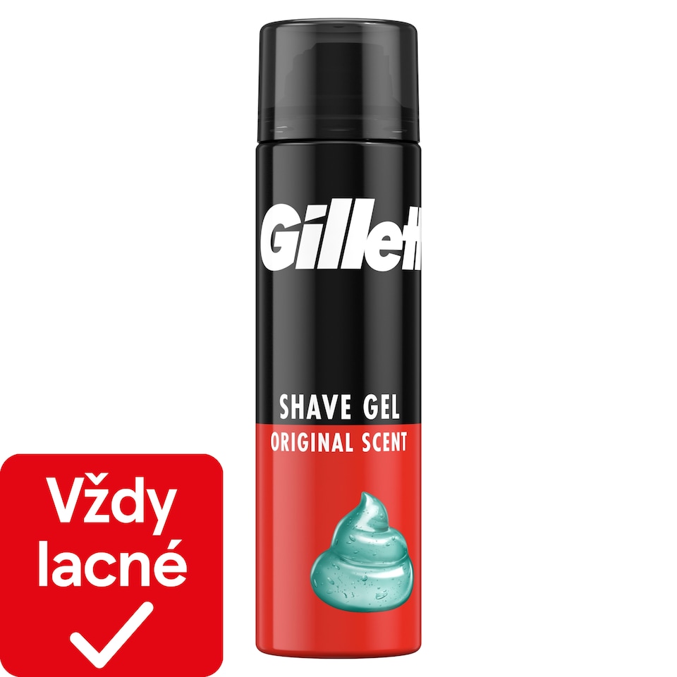 image 1 of Gillette Classic Gél Na Holenie S Originálnou Vôňou, Rýchle A Ľahké Holenie, 200ml