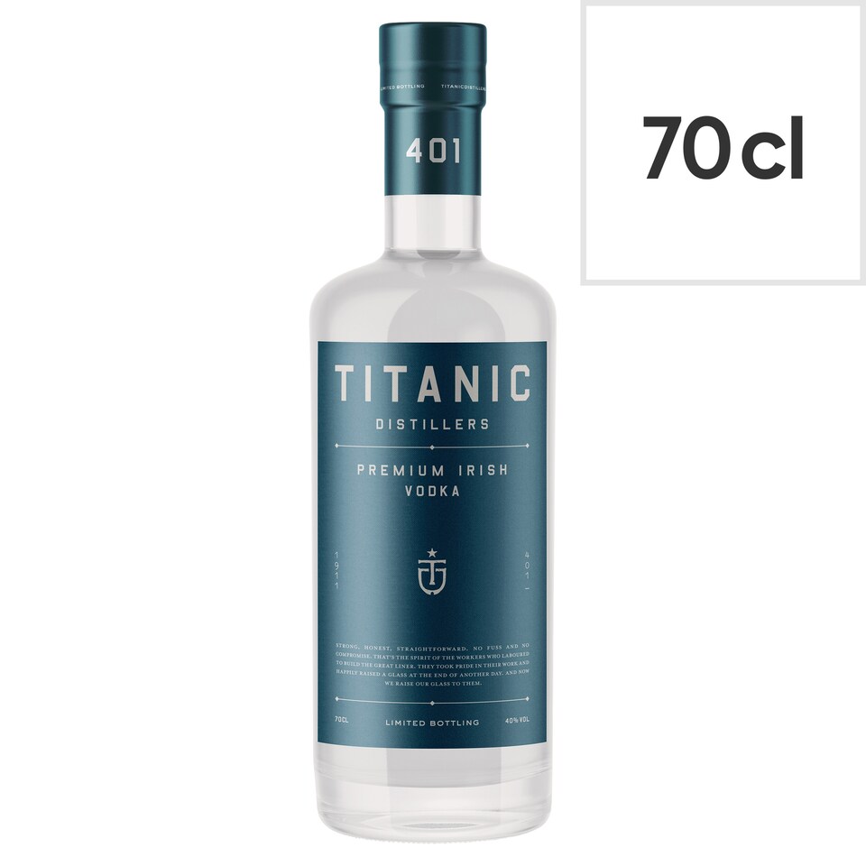image 1 of Titanic Distillers Premium Irish Vodka 70Cl