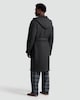 image 3 of F&F Ribbed Hooded Dressing Gown in Grey