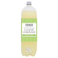 Tesco No Added Sugar Cloudy Lemonade 2 Litre Bottle