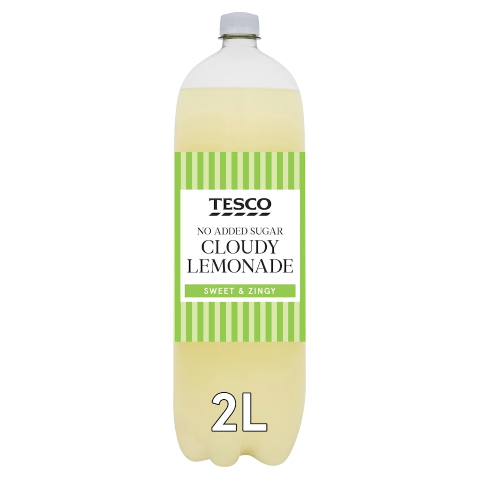 Tesco No Added Sugar Cloudy Lemonade 2 Litre Bottle