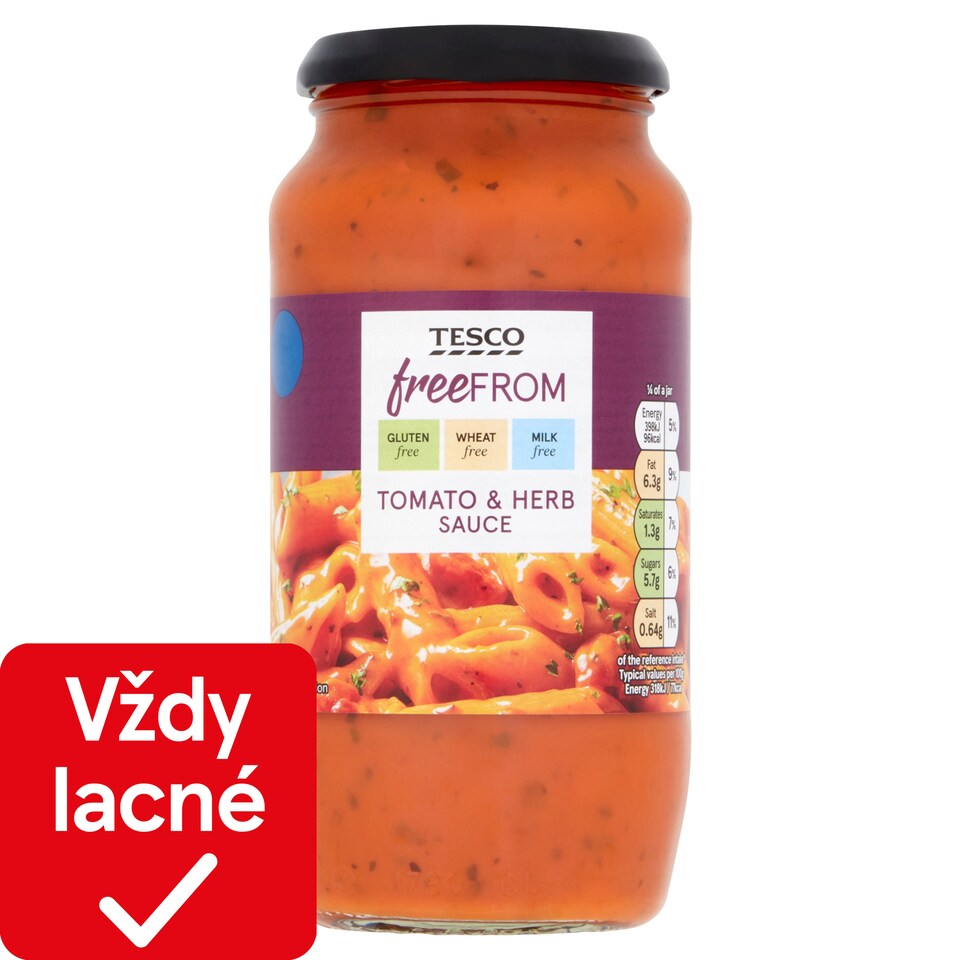 image 1 of Tesco Free From Tomato & Herb Sauce 500 g