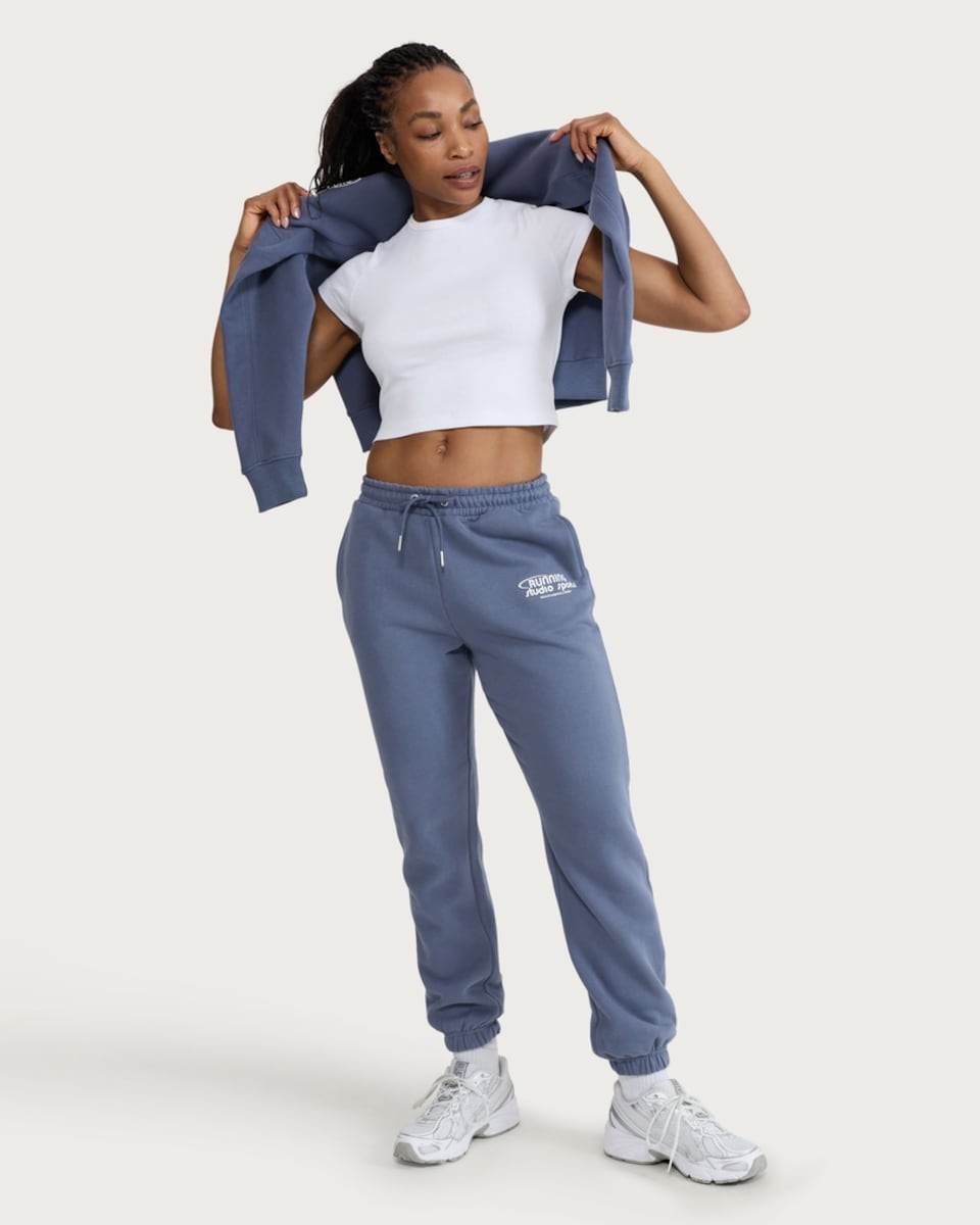image 1 of F&F Active AFTERCLASS Cuffed Joggers in Blue