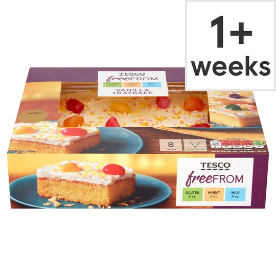 Tesco Free From Vanilla Tray Bake Tesco Groceries