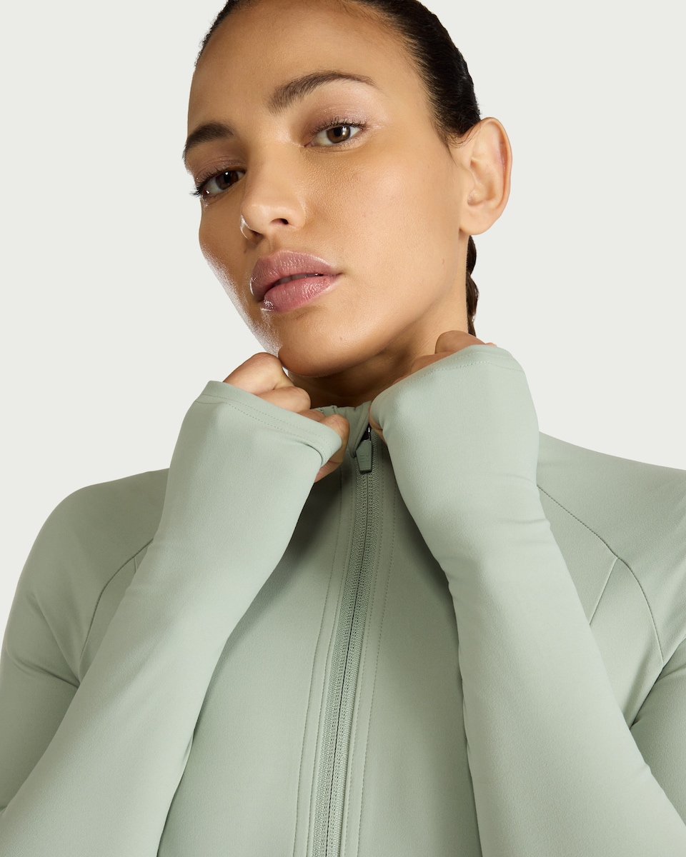 image 1 of F&F Active EVERYHOUR Zip Up Jacket in Teal