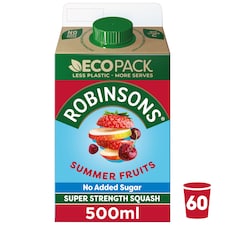 Robinsons Super Strength Summerfruits Squash 500Ml