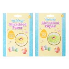 Easter Shredded Paper Green/Yellow Assortment 25g