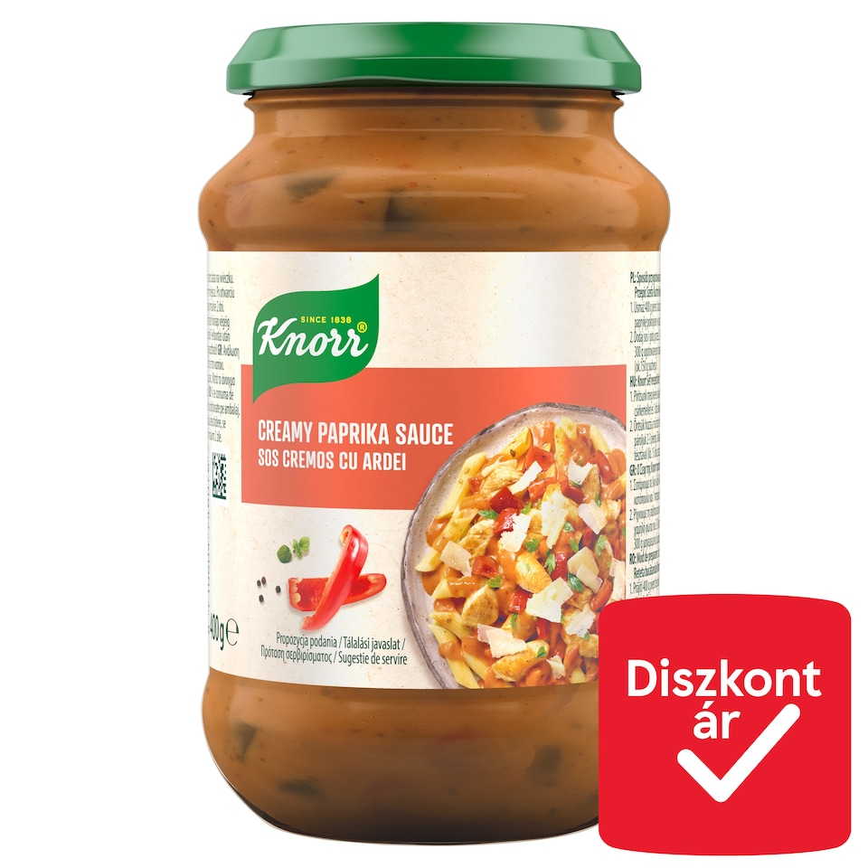 Knorr tejszínes paprikás szósz 400 g