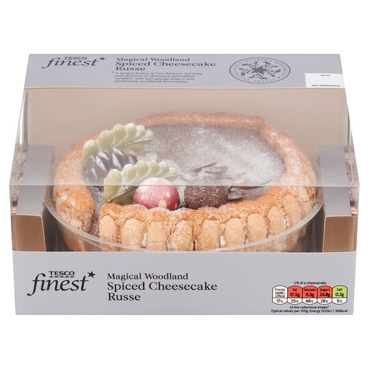 Tesco Finest Spiced Magical Woodland Cheesecake 736G Tesco Groceries