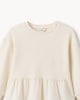 image 3 of F&F Girls Cotton Rich Ribbed Peplum Top and Trousers Set in Cream