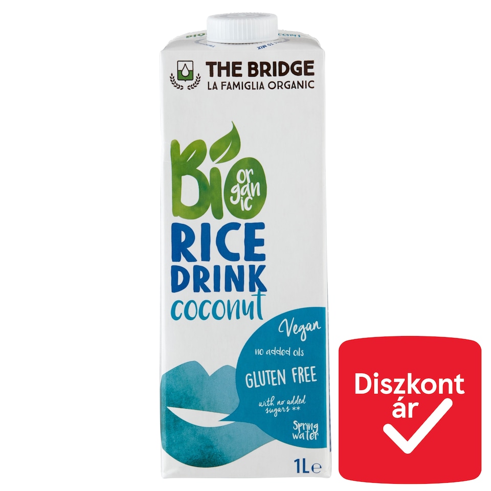 The Bridge BIO UHT gluténmentes kókuszos rizsital 1 l