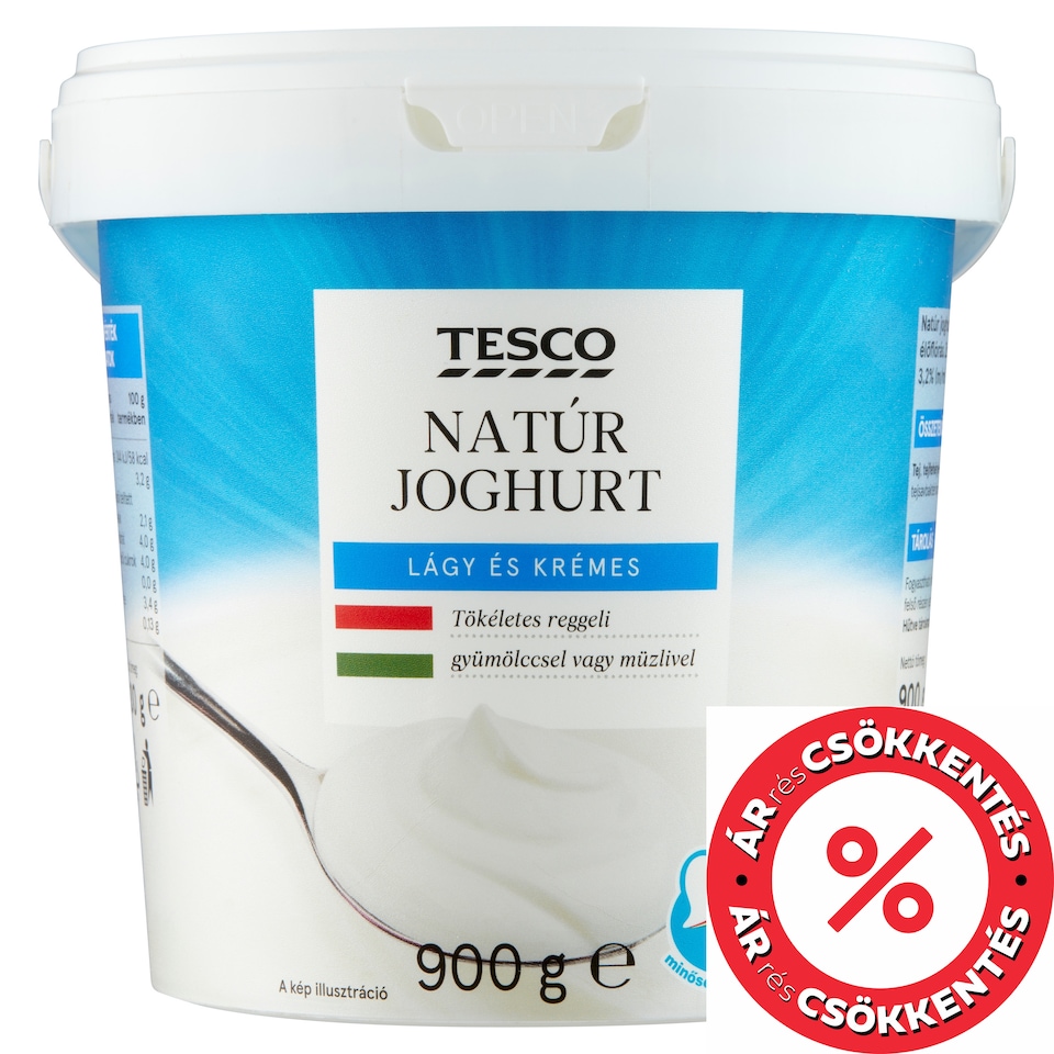 Tesco natúr joghurt 900 g