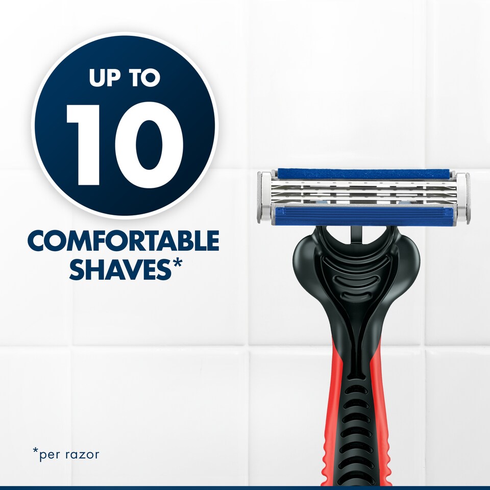 image 1 of Gillette Blue3 Plus Comfort, Jednorázové Holící Strojky Pro Muže, Balení Holících Strojků
