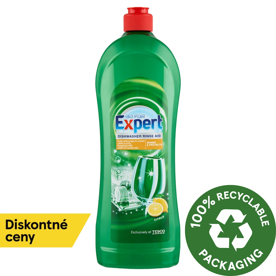Go for Expert Citrus Dishwasher Rinse Aid 800 ml