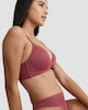 image 1 of F&F Contour Non-Wired Lace Plunge Bra in Purple
