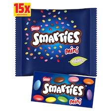 Smarties Mini Cartons Chocolate 15 Pack Multipack 216g