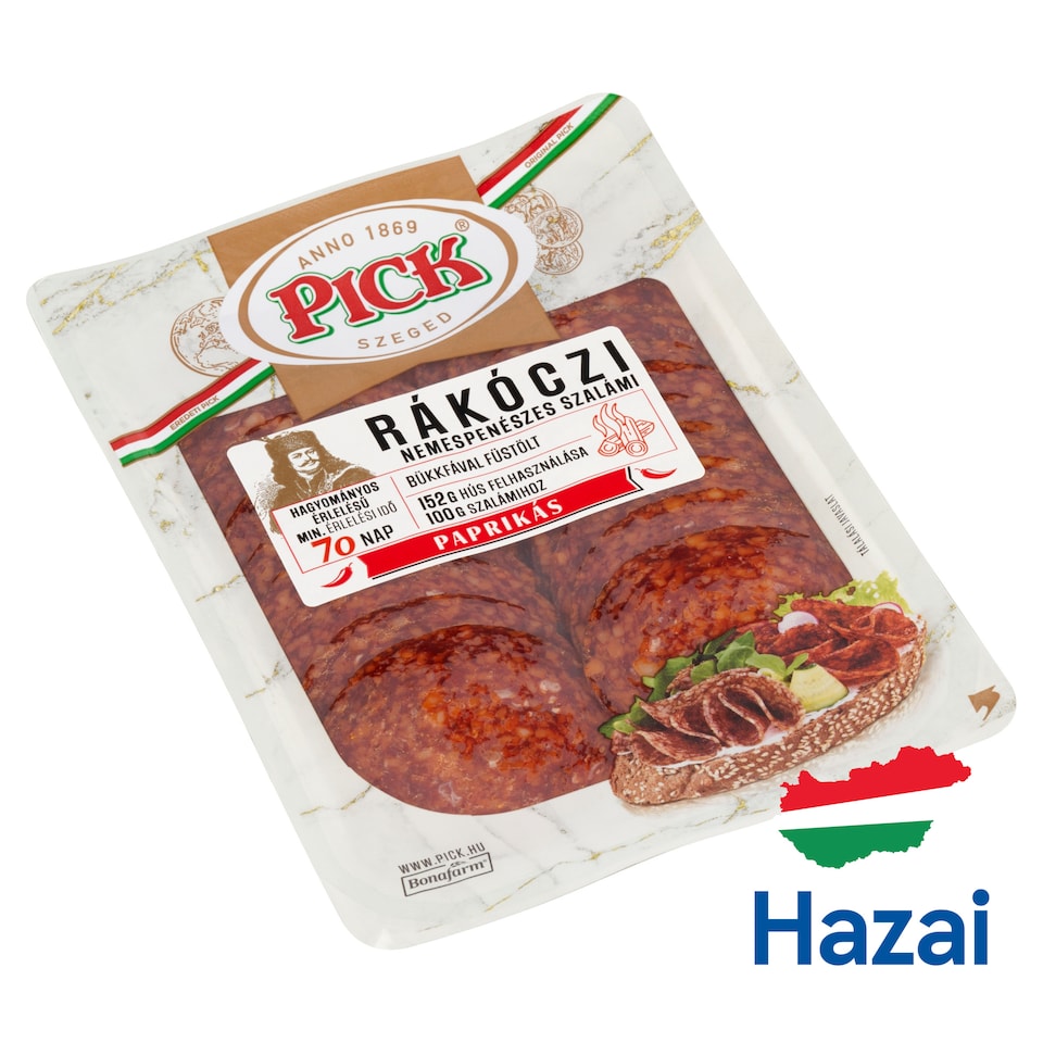 PICK Rákoczi Sliced Noble Mold Paprika Salami 80 g