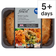 Tesco Finest Roasted Garlic Chicken Kiev With Salted Butter 385G