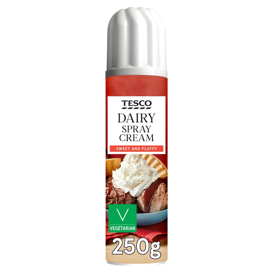 Tesco Dairy Spray Cream 250g 