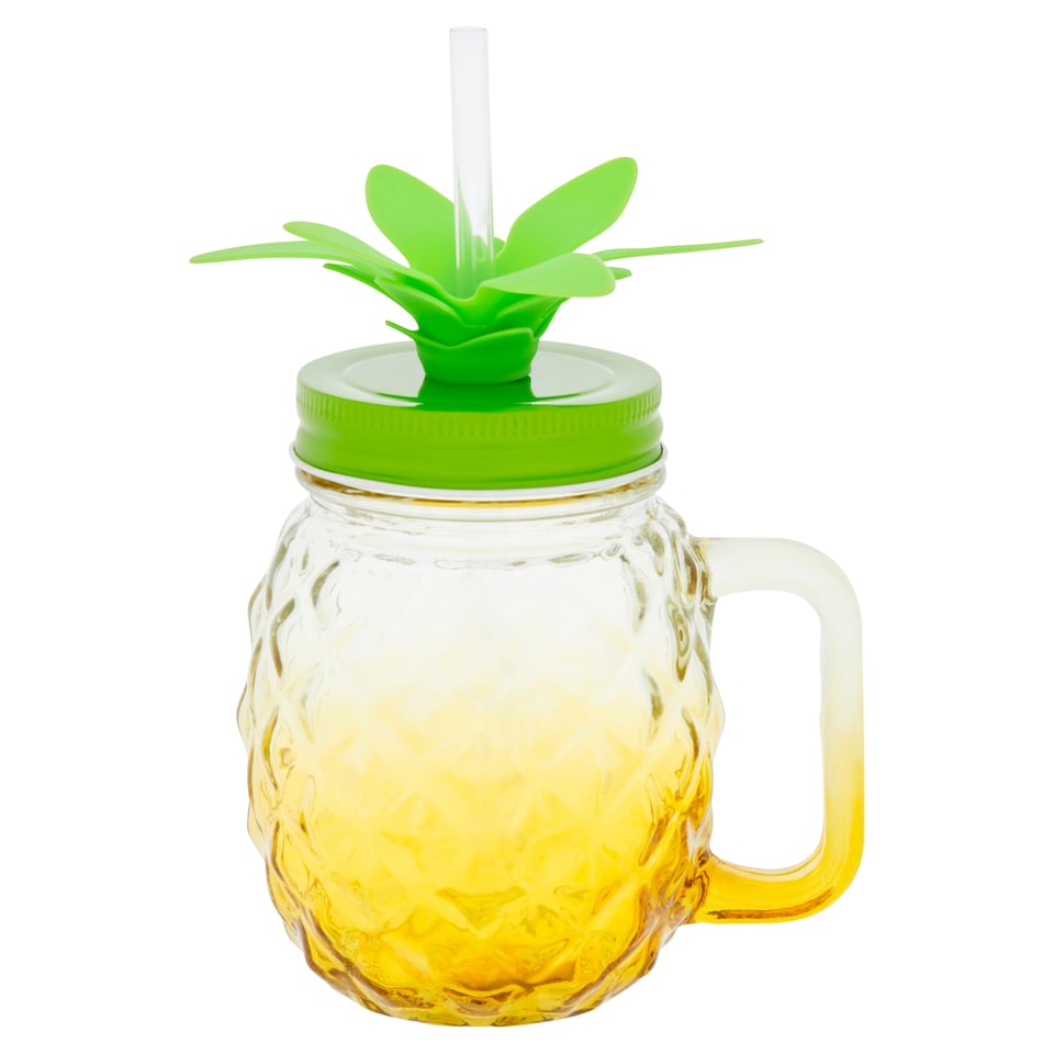image 1 of Tesco Pineapple Shaped Drinking Jar