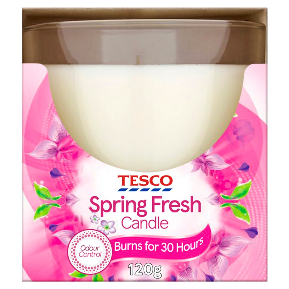 Tesco Spring Petals Round Candle