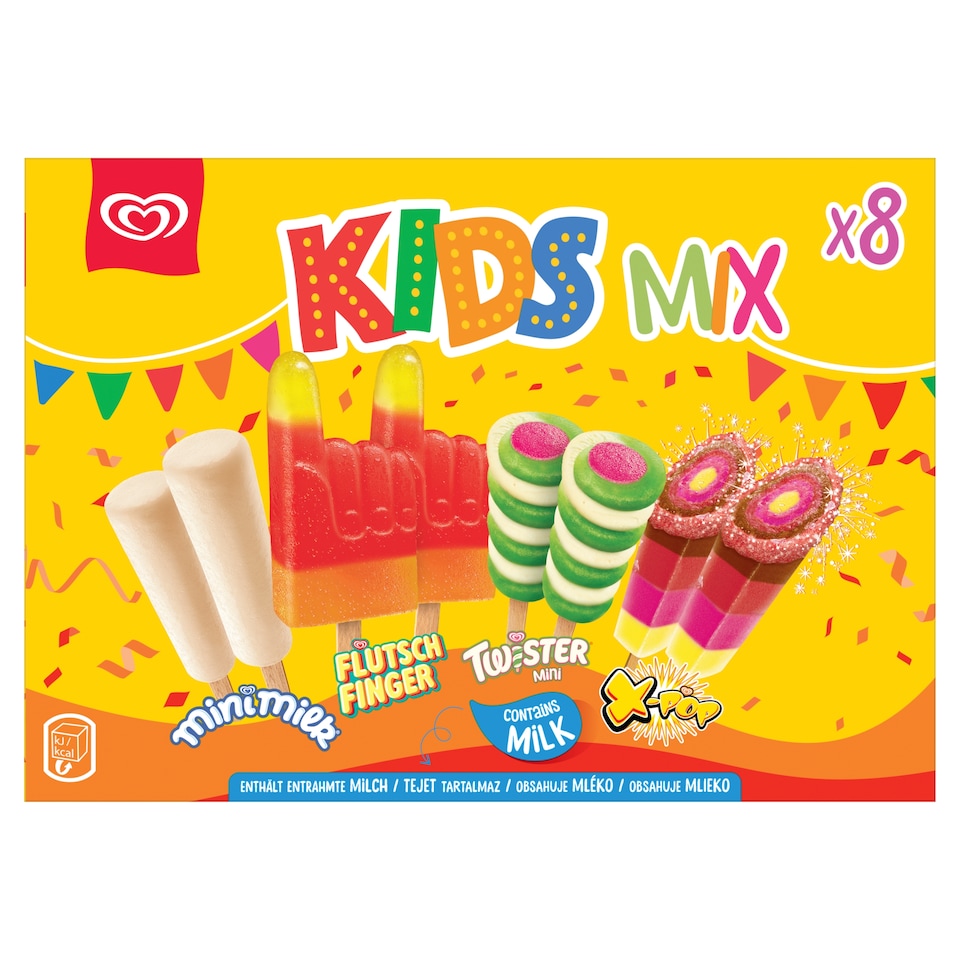 Algida Kids Mix zmrzlina 8 ks 398 ml