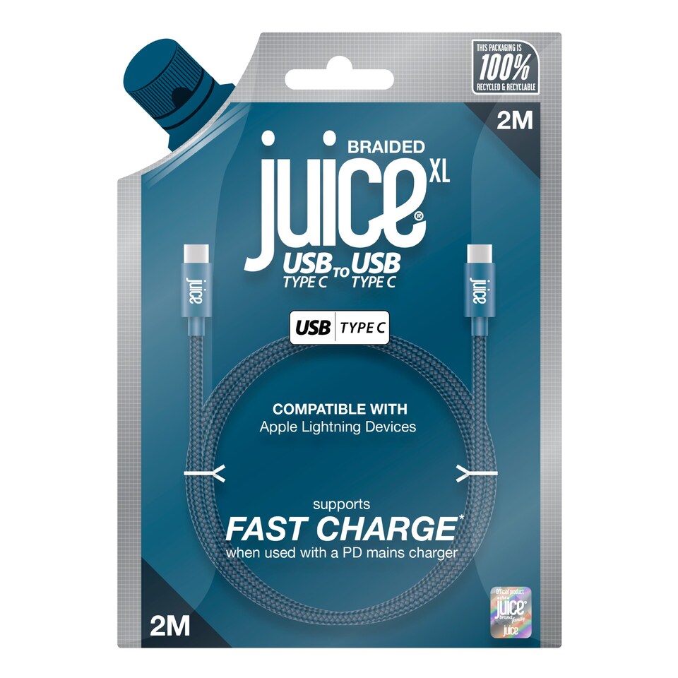 image 1 of Juice USB-C to USB-C 2M Navy