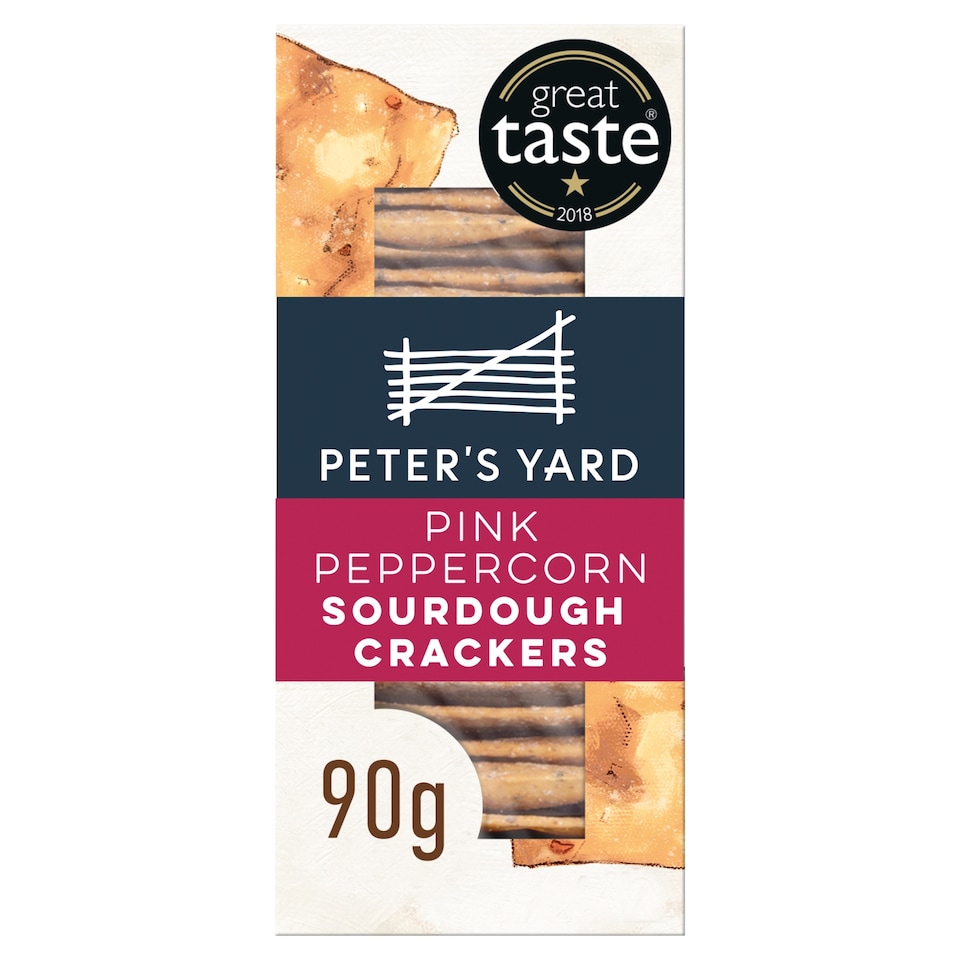 image 1 of Peter's Yard Pink Peppercorn Sourdough Crackers 90g