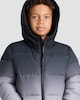 image 3 of F&F Boys Ombré Hooded Puffer Jacket in Black