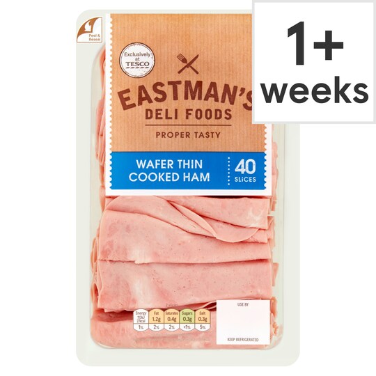 Eastmans Wafer Thin Cooked Ham 400G Tesco Groceries