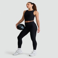 Rise by Zara McDermott Ribbed Sleeveless Loungewear Top in Black