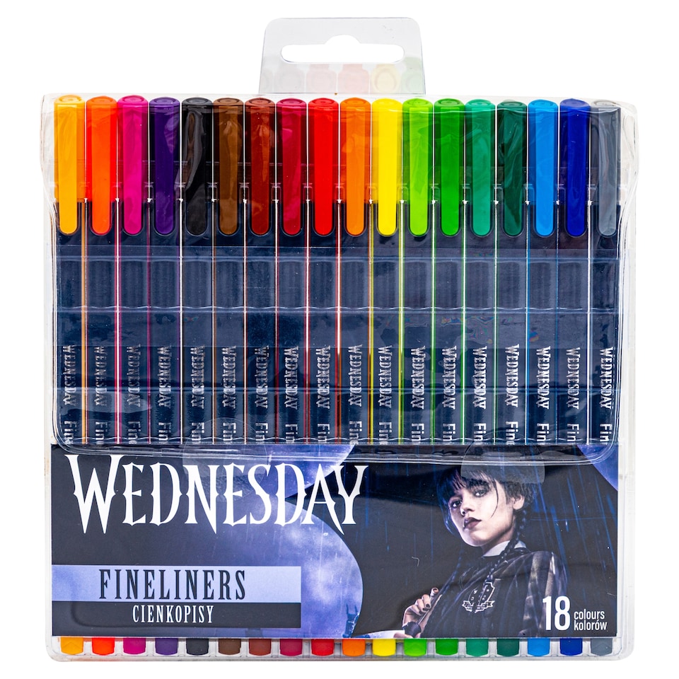Wednesday Triangular Fineliner 0.4 mm 18 pcs