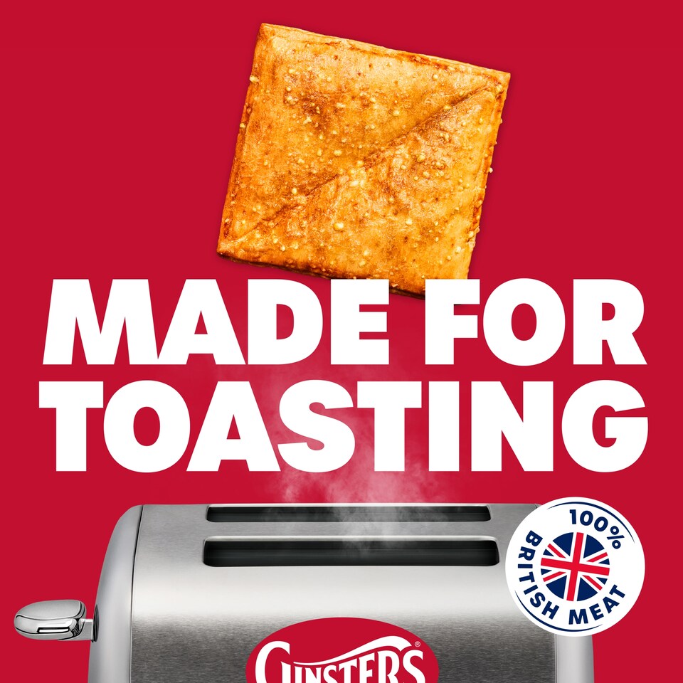 image 1 of Ginsters BBQ Pulled Pork & Cheddar Pastry Toastie 130g