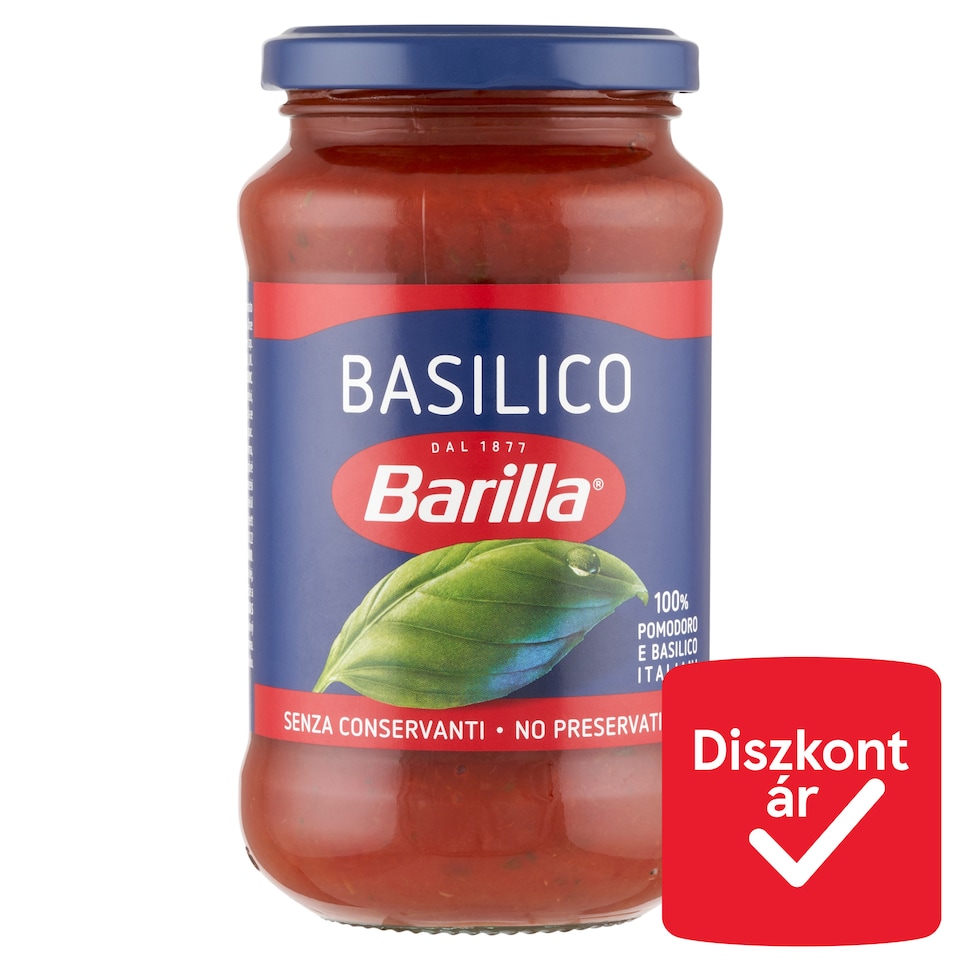 Barilla Basilico paradicsomszósz bazsalikommal 400 g
