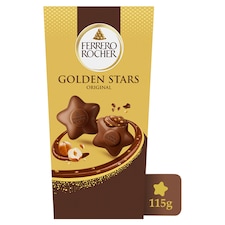 Ferrero Rocher Golden Stars Milk Chocolate and Hazelnut 115g
